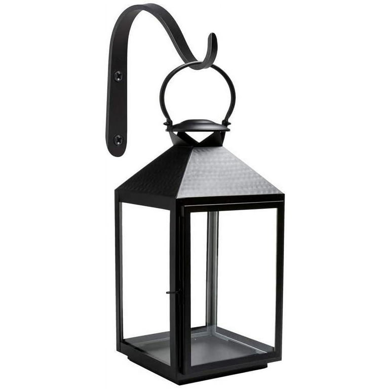 Iron Wall Mount Plant Bracket With Hooks And Metal Lanterns For Bird Feeders  And Planters From Xiaochage, $12.28