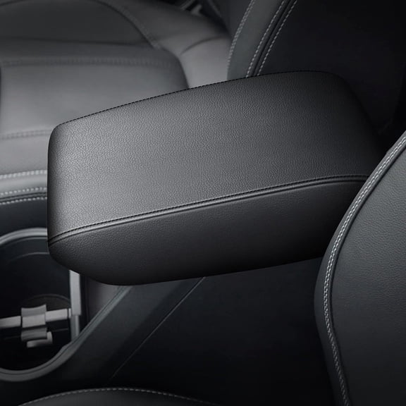 PU Leather Center Console Lid Armrest Cover Protector For Subaru Forester 2019-2024