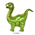 thumbnail image 3 of Globos de aluminio de pie con forma de dinosaurio jurásico gigante para inflar, suministros para fiesta de cumpleaños de dinosaurios, Tyrannosaurus Rex, Triceratops, baby shower, 3 of 5