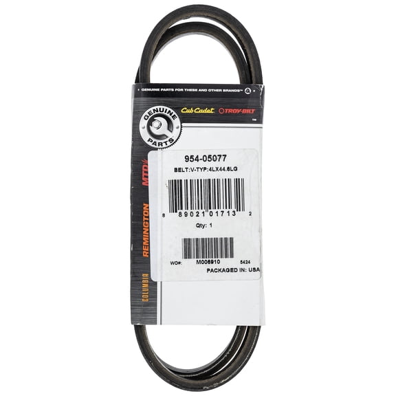 CUB CADET 954-05077 V Belt 4L X 44.6" WST ST200 ST100 26SD710 262J756 262J710