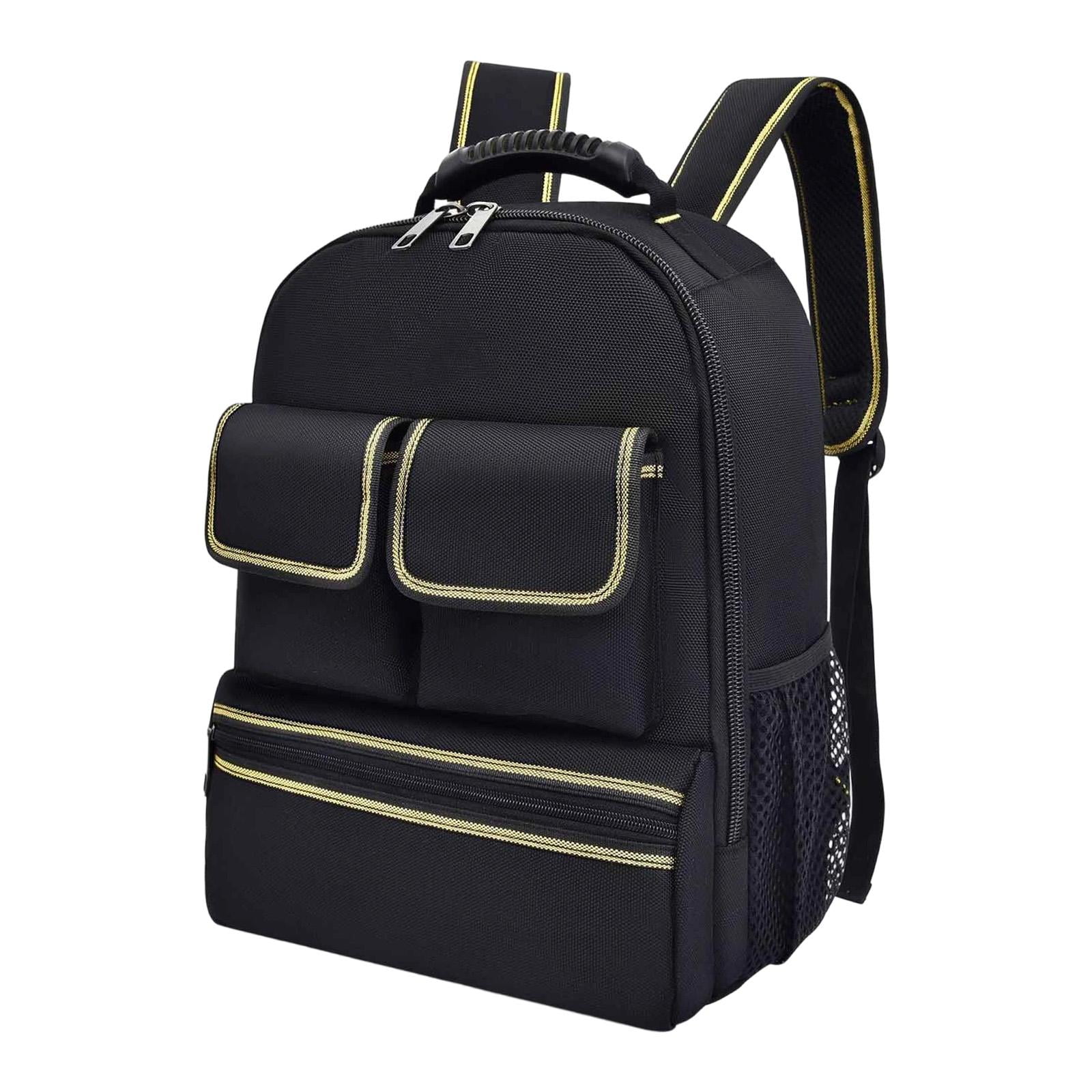 Electrician Backpack Tool Organizer Bag Oxford Cloth Wear Resistant for Maintenance Technician Work