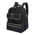 thumbnail image 3 of Mochila de herramientas para electricistas, bolsa organizadora para mantenimiento de hardware, multifuncional, para hombre, con múltiples compartiment, 3 of 9