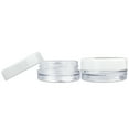 thumbnail image 5 of Beauticom 2000 Pieces High Quality 3 Gram 3 ml (0.1 oz) Plastic Round Cosmetic Beauty Makeup Sample Jars (White Lid), 5 of 7
