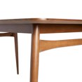 thumbnail image 5 of Walker Edison 59" Mid-Century Wood Tapered Leg Dining Table, Walnut, 5 of 17