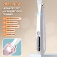 thumbnail image 2 of EXLEAF New Pet Precision Trimmer, Dog Paw Trimmer with Led Light, Low Noise, Ip68 Waterproof, Dual-Speed Motor, Suit for Trimming Paw, Ear, Face, Butt, Eyebrows, Usb Rechargeable, 2 of 9