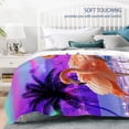 thumbnail image 6 of Beautiful Bird Flamingod Blanket Microfiber Flannel Throw Lightweight Super Soft Cozy Blankets for Couch Bed Sofa Chair, Gift for Birthday Thanksgiving Christmas 80"x60" for Adult, 6 of 6