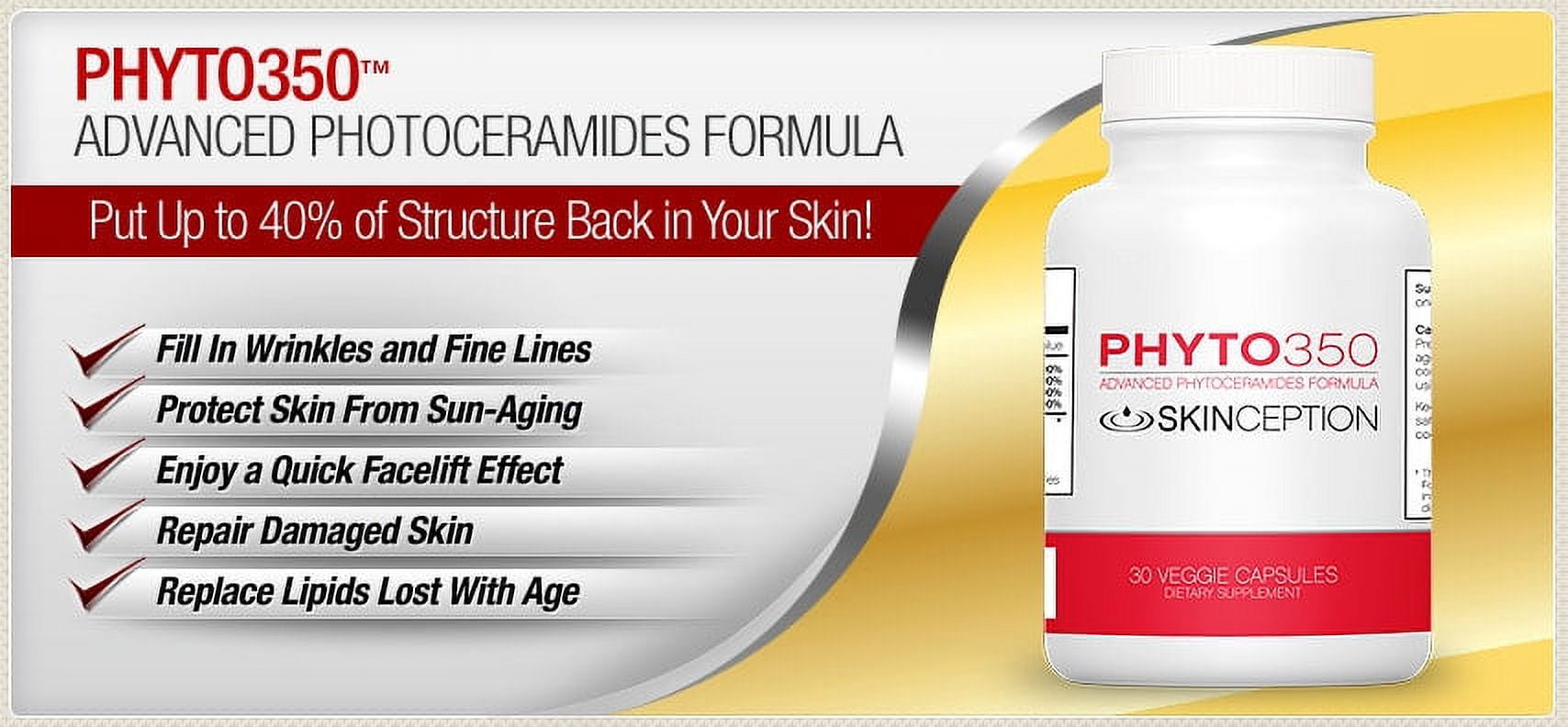 Skinception Phyto350 Advanced Phytoceramides Formula 30 Capsules