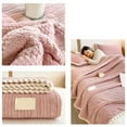 thumbnail image 6 of kchsji Fleece Blanket, Ultra Soft Extra Thick Double Layer Blanket, Cozy Warm Lightweight Throw Blanket for Bed Couch Sofa, All Season Flannel Blanket for Nap Office Travel and Home Decor, 6 of 6