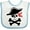White and Blue, variant on Inktastic Pirate Skull and Cross Bones Boys or Girls Baby Bib