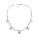 thumbnail image 5 of Collar con dije de mariposa, gargantilla de cadena en capas para mujeres y niñas Plata, 5 of 6