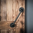 thumbnail image 6 of ATT Hardware 12'' Matte Black Iron Industrial Pipe Barn Door Handle, Grab Bar, Towel Bar, Antique Rustic Style, 6 of 7