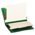 thumbnail image 3 of Smead 26837 Colored End Tab Classification Folders with Six Fasteners - Letter, Green (10/Box), 3 of 7