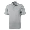 thumbnail image 2 of Men's Cutter & Buck Gray Houston Oilers Throwback Logo Virtue Eco Pique Recycled Big & Tall Polo, 2 of 3