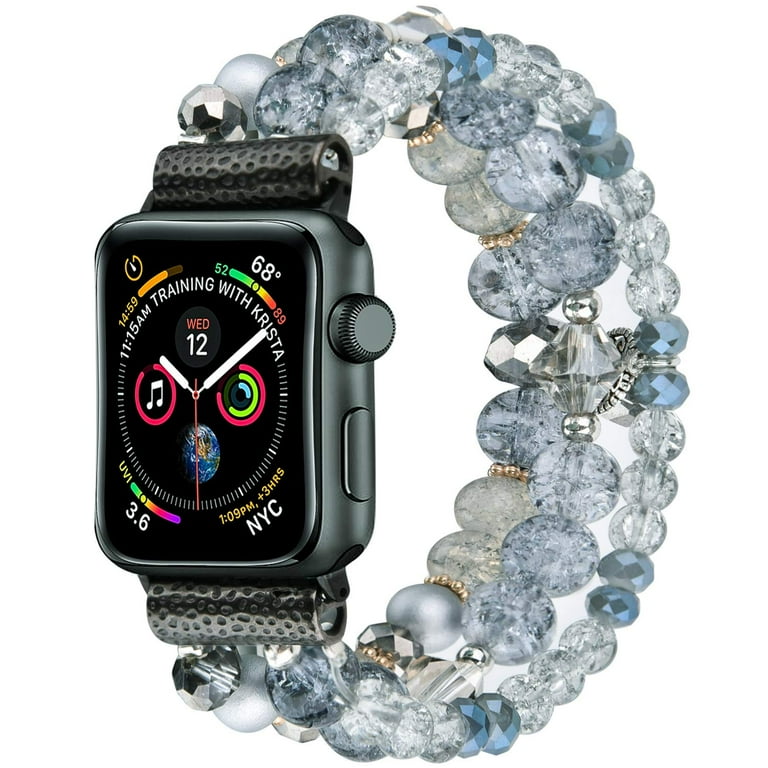 V Moro Bracelet Beadeds Apple Watch Band 42 45mm Series Handmade