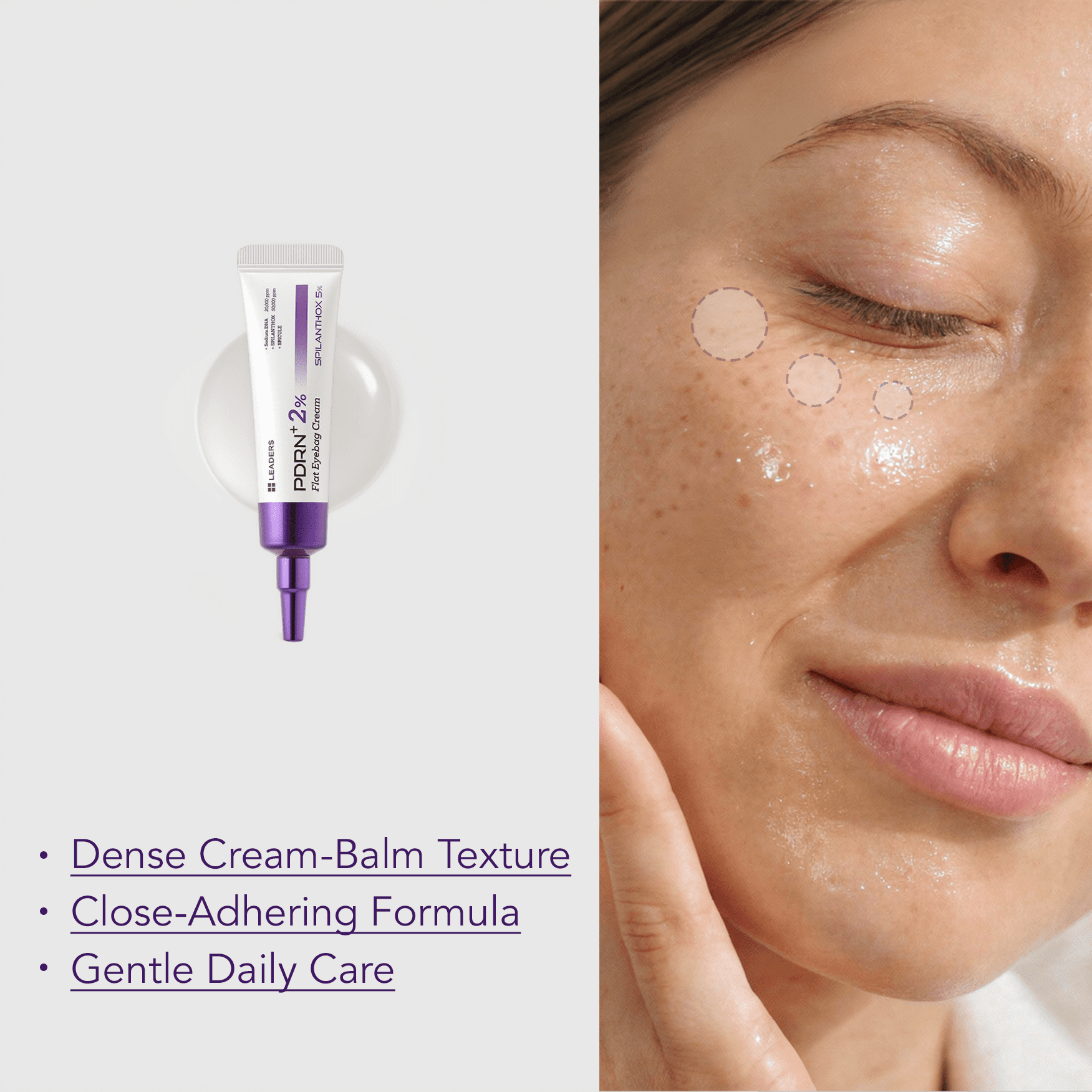 LEADERS PDRN+ 2% Eye Cream for Under Eye Puffiness & Fine Lines – High Performance Care with SPILANTHOX 5% to Help Smooth, Refresh, & Hydrate