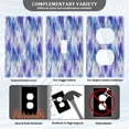 thumbnail image 3 of Light Switch Cover Switch Plate Outlet Cover Plug Cover for Electrical Duplex Outlets Blue and Purple Rhombus Shapes, 3 of 6