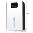 thumbnail image 4 of DARKIRON Dehumidifier, Dehumidifier for Home, 95 OZ Water Tank, (1000 sq.ft) Upgraded Portable Dehumidifiers for Bathroom Bedroom Basement (White), 4 of 7