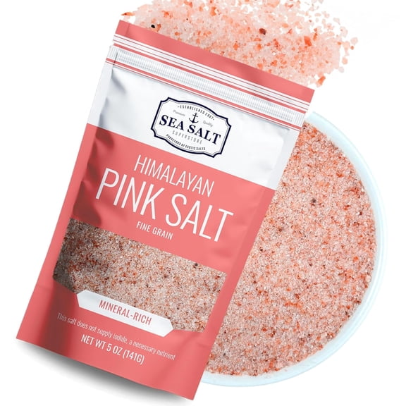 Pink Himalayan Salt, Fine Grain Salt, 5 oz Bag