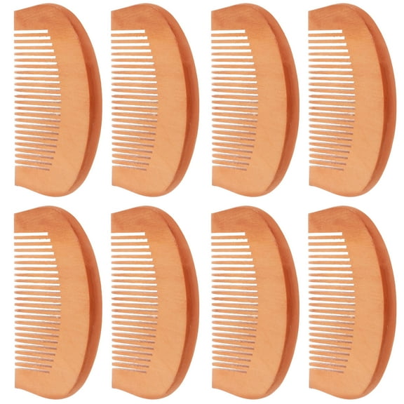 WHAMVOX Wooden Comb for Women Brown Small Comb Suitable for All Hair and Travel Use