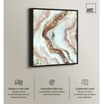 thumbnail image 2 of Blush Geode Mineral, Agate & Geode Wall Art Canvas Wall Art by Art Remedy, Black Floater Frame, 37" x 46", 2 of 6