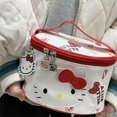 thumbnail image 2 of Hello Kittys-Bolsa de maquillaje portátil de viaje, estuches de cosméticos impermeables de Pu con lazo de gato Kt de Anime, bolsas de almacenamiento de lavado de gran capacidad LIUWENJING unisex, 2 of 2