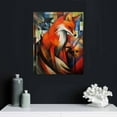 thumbnail image 4 of Nawypu  - The Foxes Abstract Canvas Wall Art. Cotton Canvas Giclee Print Stretched over Pine Wood Frame for Wall Decor, 4 of 4