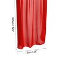 thumbnail image 2 of Camino de mesa de Gasa Unique Bargains 2 Paquete 10 Pies 28 x 120 Pulgadas Rojo, 2 of 6