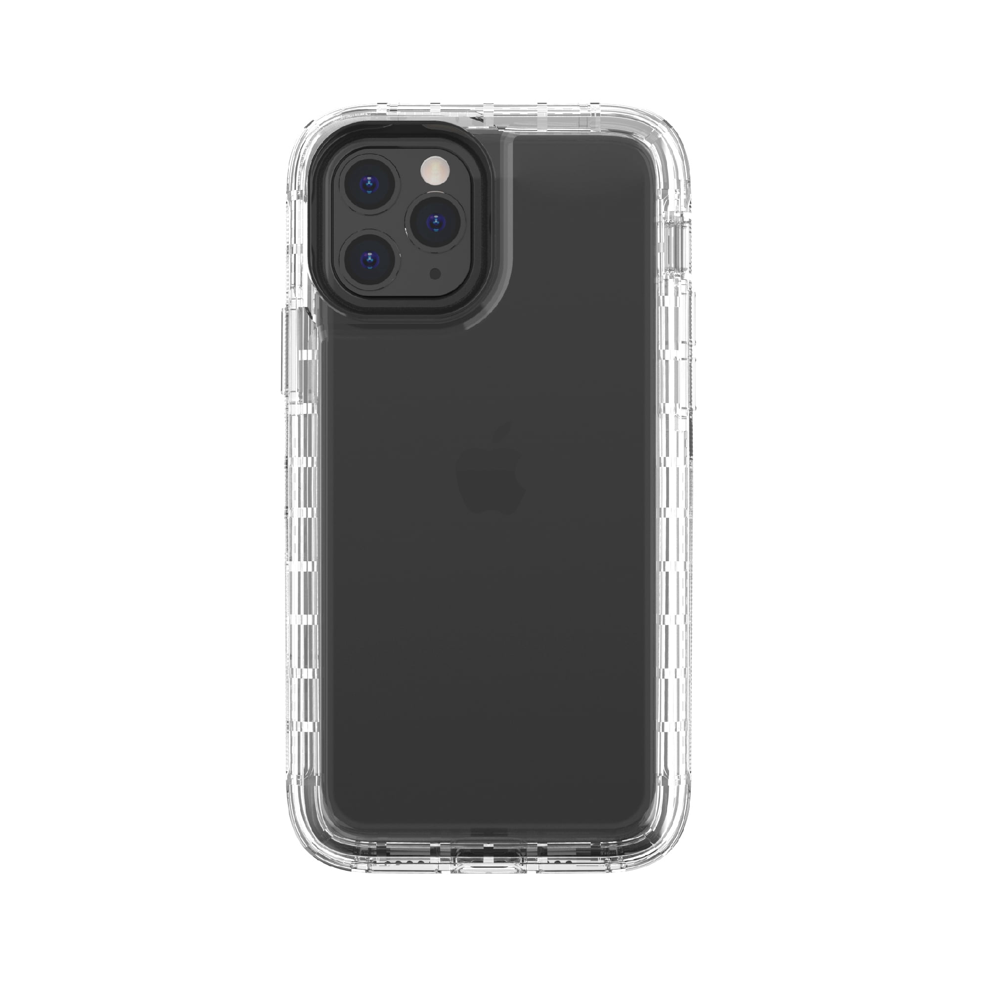 onn. Rugged Phone Case with Holster for iPhone 11 Pro Max - Clear