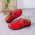 thumbnail image 7 of Bkhluea Women Patent Buckle Backless Loafers Slip On Comfortable Footwear For Office Work Daily Casual Outdoor Activities, 7 of 7