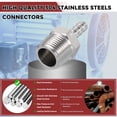 thumbnail image 4 of Uxcell Pack of 1, 304 Stainless Steel Hose Barbs Fittings 3/16" Hose Barbs to 3/8" NPT Male Fittings, Stainless Steel Hex Bars for Home Machines, Massage Bathtubs, and Irrigation Systems, 4 of 7