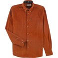 thumbnail image 1 of Camisa con botones de pana Barbour para hombre, naranja, pequeña Barbour Botones al frente, 1 of 1