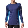 thumbnail image 1 of Charmo Mens Long Sleeve Swim Shirts Sun Protection UPF 50+ Rashguard Athletic Workout Hiking Swimwear Tops, 1 of 9