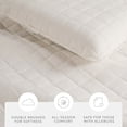 thumbnail image 4 of Noble Linens Ivory Square Pattern Quilted Coverlet Set, Full/Queen, 4 of 12