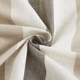thumbnail image 3 of Flowpartex Linen Stripe Curtains 95 Inches Long Tan Charcoal Farmhouse Window Curtain Panels Light Filtering Room Darkening Printed Drapes for Bedroom, Rod Pocket Back Tab, 2 Panels, 3 of 5