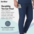 thumbnail image 2 of Sewkind Men’s Scrub Set Navy XL V-Neck Scrub Top and Jogger Pants 7 Pockets 100% Polyester Athletic Fit, 2 of 6