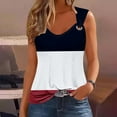 thumbnail image 2 of GERsome Summer Tank Tops for Women Scoop Neck O Ring Shoulder Sleeveless Shirts Casual Loose Fit Trendy Blouses S-2XL, 2 of 5