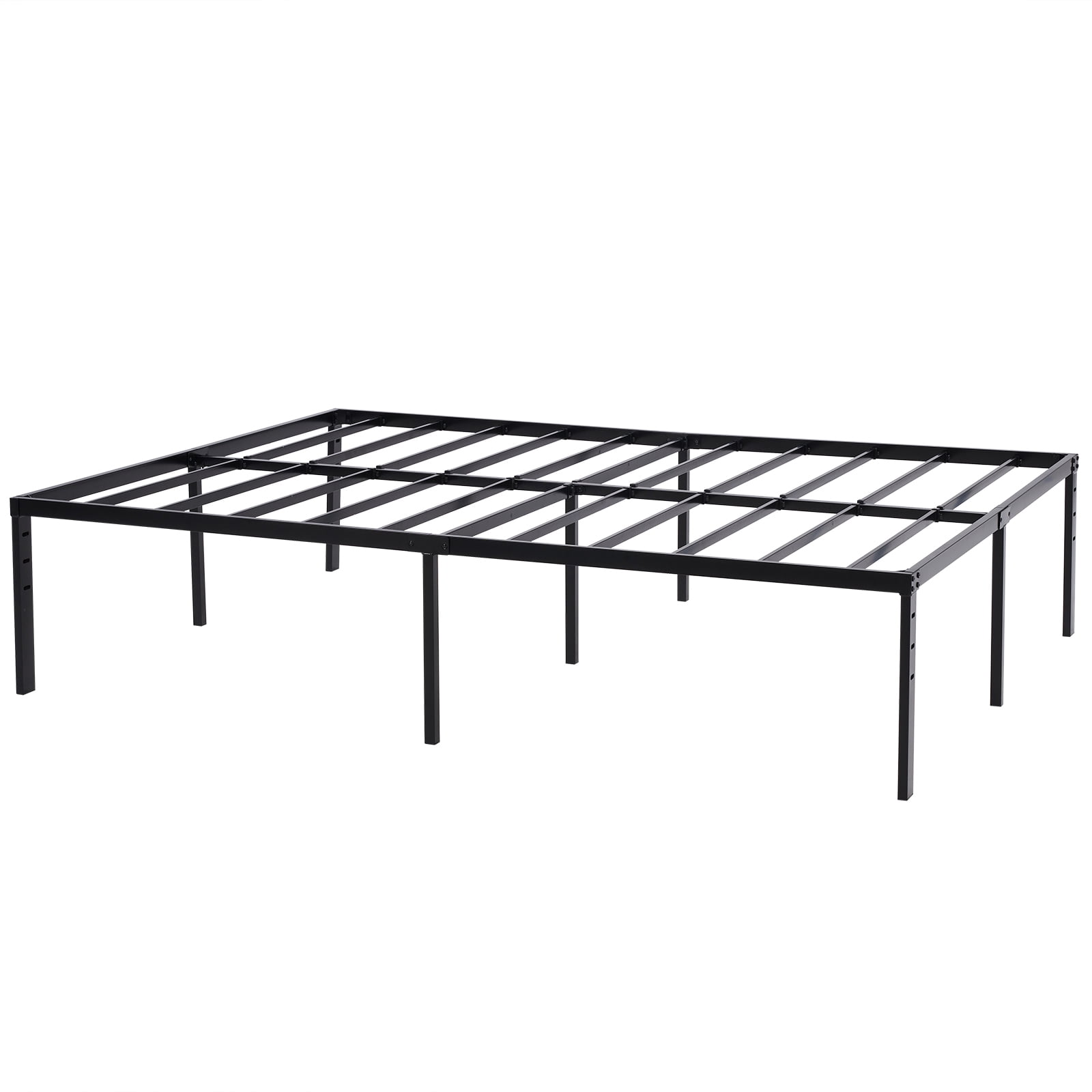 Ktaxon Queen Size Bed Frames, 18" Metal Platform Bed, Black