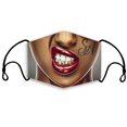 thumbnail image 3 of 1Pc Adults Reusable Cotton Fabric Halloween Face Masks Unisex, 3 of 6