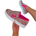 thumbnail image 4 of Vedolay Casual Shoes For Summer Womens Slip on Shoes Casual Tennis Shoes Flat Comfortable Walking Knit Loafer,Pink 9.5, 4 of 4