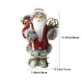 thumbnail image 2 of Christmas Santa Claus Doll, Christmas Decoration Figurine, 12 Inch Standing Santa Claus Window Decoration for Holiday Home, Polyester Material, Ideal Gift and Festive Shelf Display, 2 of 7