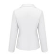thumbnail image 3 of Vedolay Womens 2023 Coat Women's Oversized Blazer Jackets Casual Lapel Collar Open Front Button Work Office Top,White XL, 3 of 5