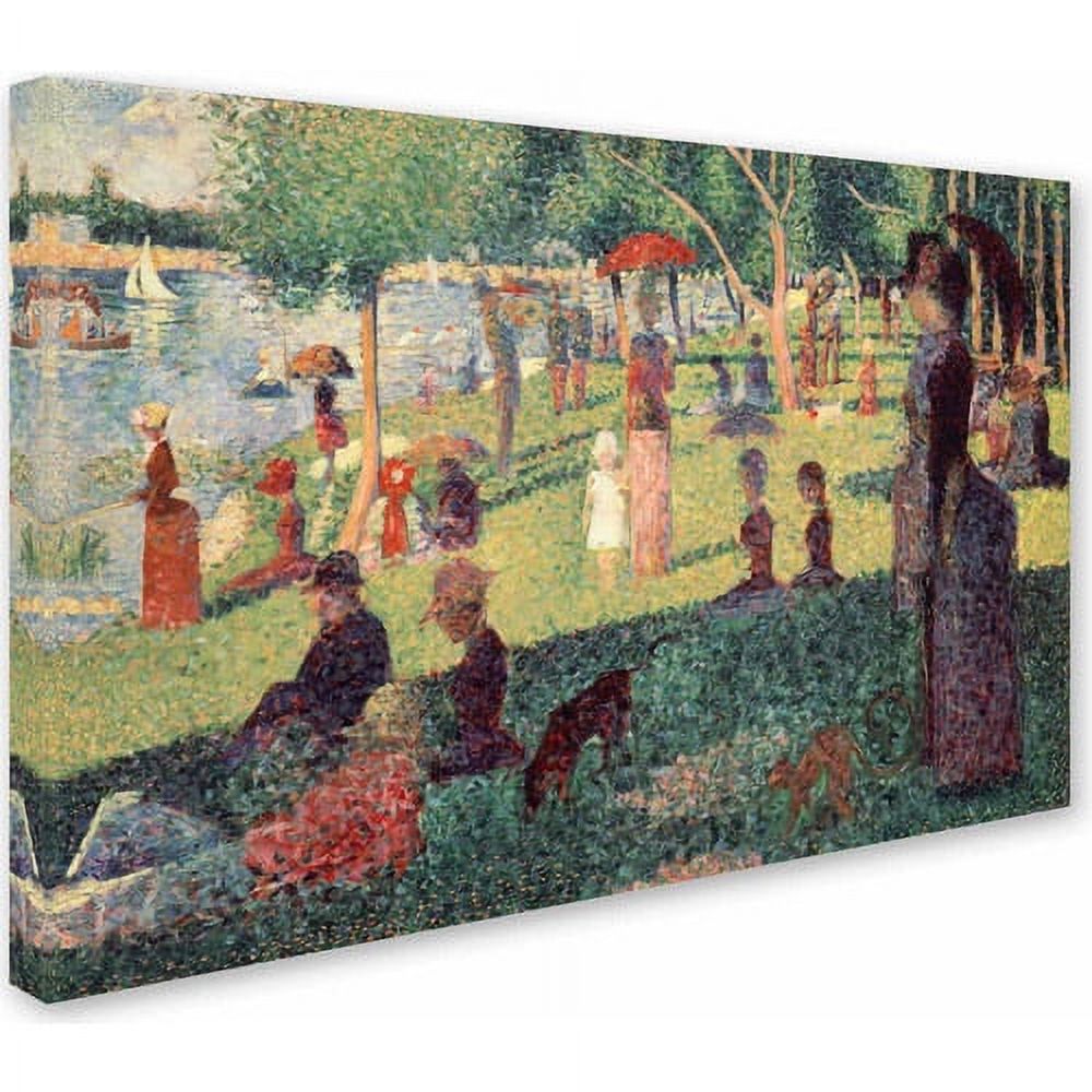 Trademark Fine Art "Study on La Grande Jatte" Canvas Art by Georges Seurat