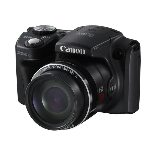 Canon PowerShot SX500 IS - Appareil Photo Numérique - compact - 16.0 MP - 720p - 30x zoom Optique - Noir
