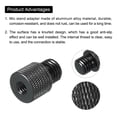 thumbnail image 4 of Unique Bargains Mic Stand Adapter 1/4 Female to M12 Male Camera Screw Thread Adapter for Microphone Tripod Stand Black, 4 of 6