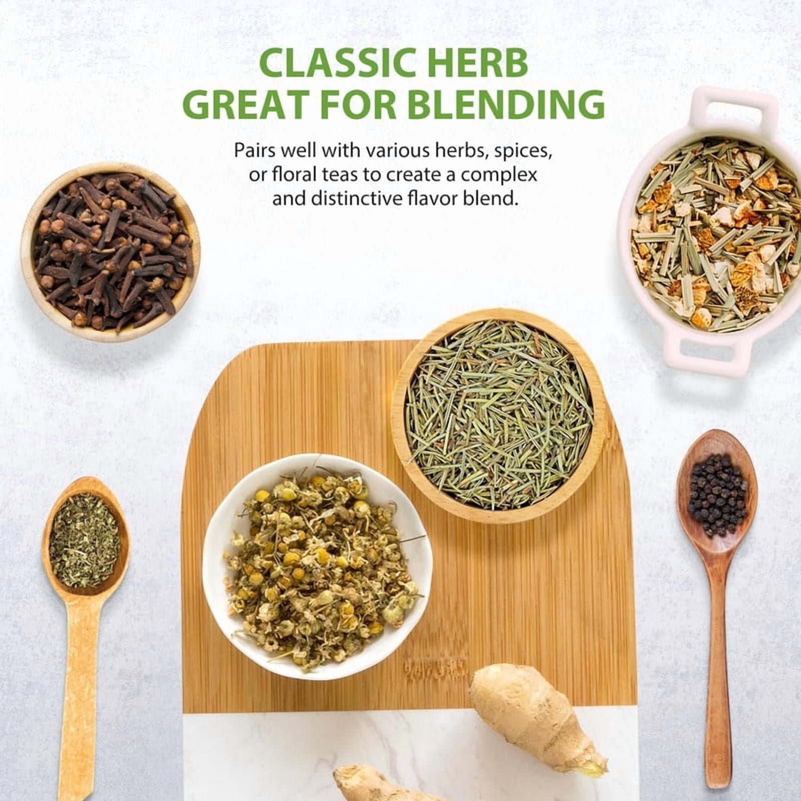 Soeos Dried Rosemary Leaves, 4.2 oz (120g), Whole Rosemary for Cooking, Seasoning, Baking, Roasting, Marinades and Tea, Premium Quality, All Natural, Aromatic Dried Herb