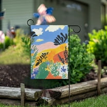 Yayeee Garden Flag 12" x 18" Double Sided Outdoor Yard Lawn Holiday Decorations, Colorful Landscape
