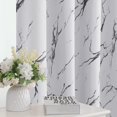 thumbnail image 1 of Juego de 2 paneles de cortinas 100 % opacas de 84 pulgadas de largo, cortinas con estampado floral de Cattleya, cortinas térmicas florales Leah para dormitorio con forro negro, cortinas a prueba de sonido, gris y azul Paisley, verde azulado, 52 pulgadas de ancho x 108 pulgadas de largo, 1 of 5