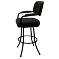 thumbnail image 3 of Swivel Metal Bar Stool 30" Seat - M-110 - Black Vinyl - Black, 3 of 3