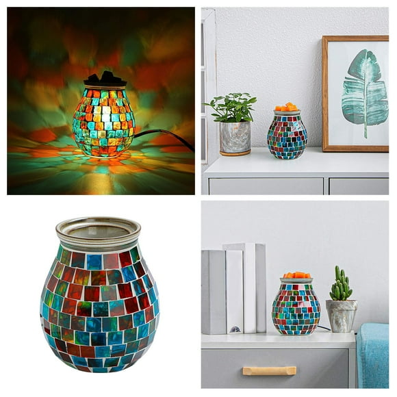 Fragrance Wax Melt Warmer With LED Lighting Warmer Melt Warmer Burner Warmer For Home Thin Candle Holders Candle Holder Floor Stand 3 Wick Candle Holder