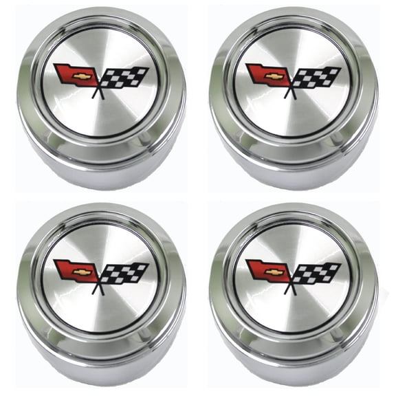 1982 4 Chevrolet Corvette Wheel Center Caps for Aluminum Wheels C3 NEW